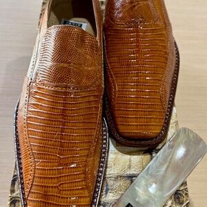 David Eden Teju Lizard slip ons